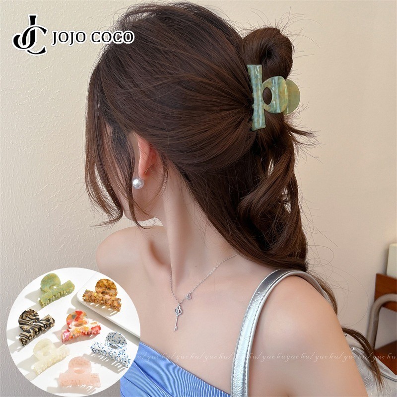 Jojo COCO Symphony Acetic Acid Gripper สไตล์เกาหลี High-end แฟชั่นอารมณ์กิ๊บติดผมผู้หญิงอุปกรณ์เสริม