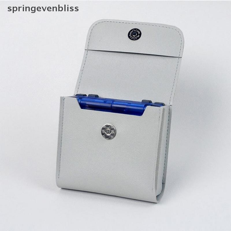 Springevenbliss เกมคอนโซลกระเป๋าเก็บสําหรับ ANBERNIC RG35XXSP คลาสสิกพับ Clam คอนโซลมือถือกระเป๋าเก็บ PU หนังกระเป๋า Springevenbliss
