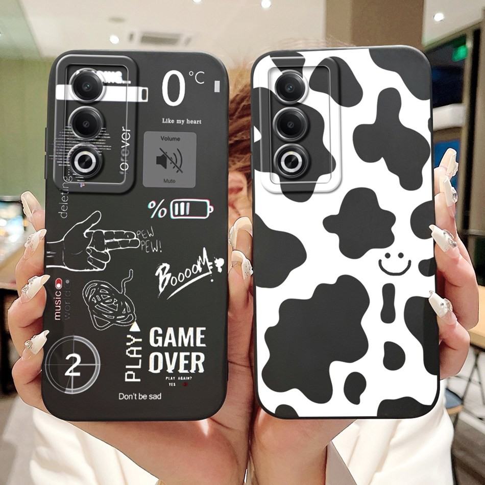 Oppo A3 Pro CPH2639 น่ารักพิมพ์ซิลิโคนอ่อนนุ่ม Jelly Case Oppo A3Pro 5G เลนส์ป้องกันเคสโทรศัพท์