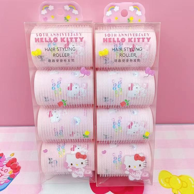 Hairdressing Tools เครื่องดัดผม Hello Kitty Sanrio แอร์หน้าม้าม้วนผมนุ่ม ที่หนีบผม ที่คาดผม ดัดผมแบบพกพา 24.11.4