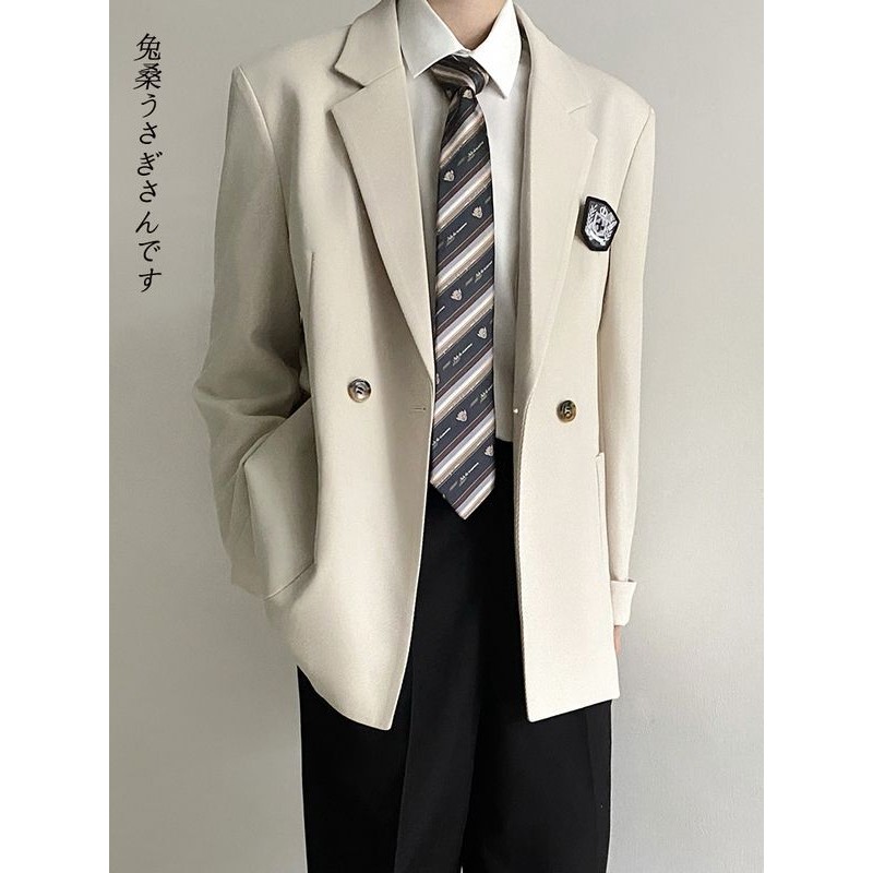 ญี่ปุ่น dk ชายเสื้อสูท Campus Preppy สไตล์ Class ชุดนักเรียนหล่อนักเรียน All-Match ชุดลําลอง w1105