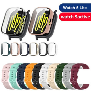 Case+StrapXiaomi Redmi watch 5 Active watch Strap Replacement Silicone Strap Mi watch 5 Active Case Redmi watch 5 Lite