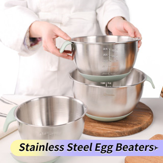 Kalaien สแตนเลสไข่ B eaters อ่างชามทำอาหารขนาดใหญ่เส้นผ่าศูน…