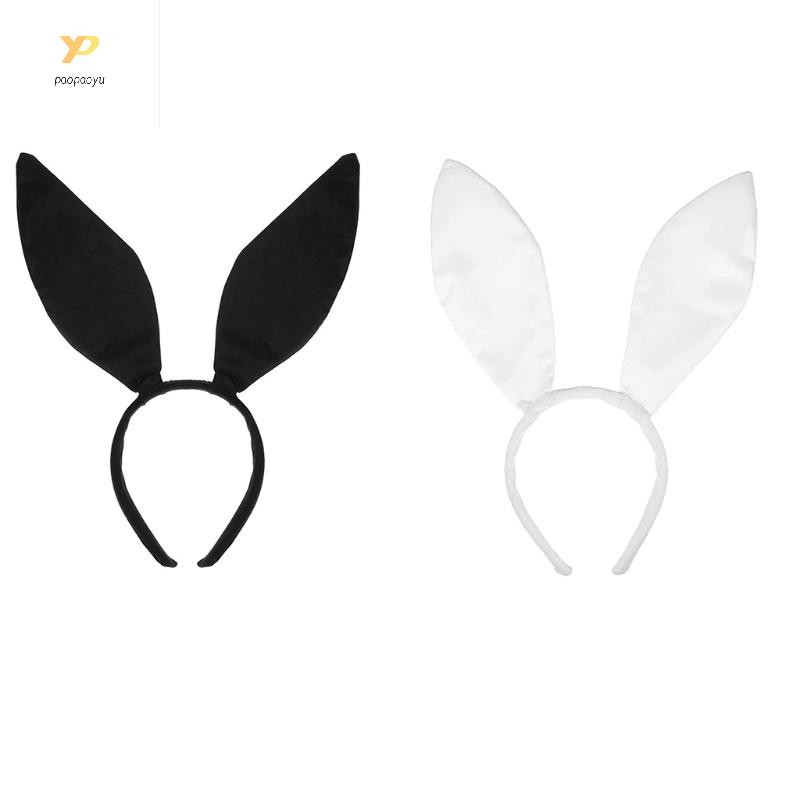 Ppy ผู้หญิงน่ารักกระต่ายหูแถบคาดศีรษะผู้ถือผมแต่งหน้า Hairband วันเกิดผม Decors