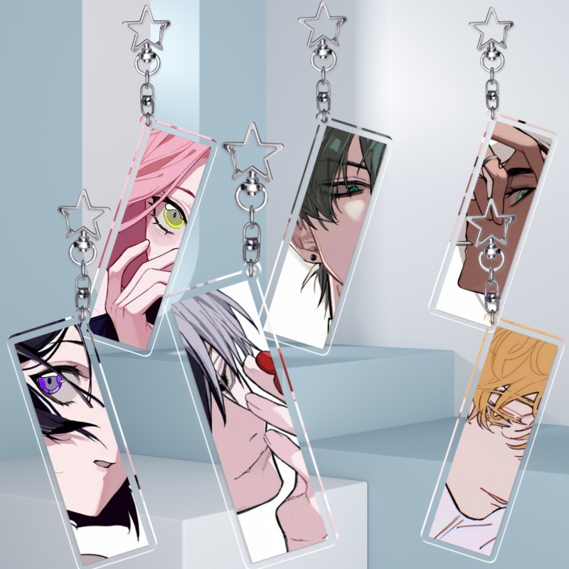 Alien STAGE KeyChain ผู้หญิง Eye Strip Key Chain สําหรับชายตา Key แหวน IVAN TILL อะคริลิคพวงกุญแจ Mizi Suae จี้ Cos สาวของขวัญ