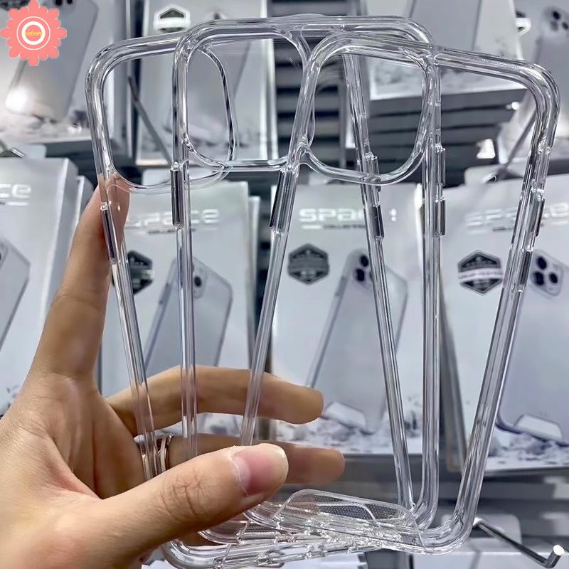 แฟชั่นที่เรียบง่ายโปร่งใสกันกระแทกสําหรับ IPhone 11 16 14 13 12 15 Pro Max 7Plus XR 15 14 16 8 7 Plus X XS Max SE 2020 คู่นุ่มกรณี