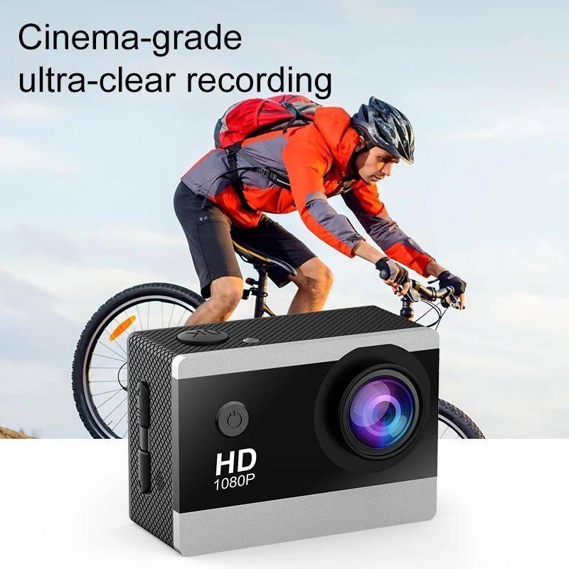 กล้องกีฬา HD 4K 30fps WiFi 2.0 นิ้วหน้าจอ lPS lP68 มุมกว้างใต้น้ํา 30m กล้องกันน้ําหมวกกันน็อคจักรยานกล้องวิดีโอกีฬากลางแจ้งกล้อง dv