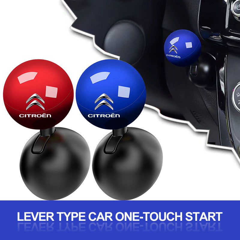 รถ One Touch ปุ่มเริ่มต้นฝาครอบป้องกันดึง Lever Handle Start Stop สําหรับ Citroen C1 C3 C4 C5 C6 2CV