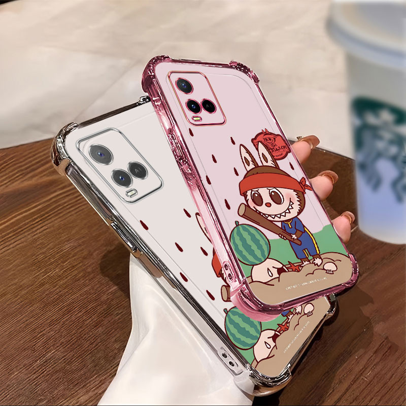 เคสสําหรับ Vivo Y21 Y21S Y33S 4G Y21A Y21T เคสโทรศัพท์ ใหม่โปร่งใสระดับพรีเมียมพร้อมเคสโทรศัพท์ลายการ์ตูน