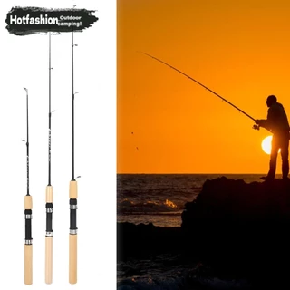 60/80/100 ซม.คาร์บอนปลาเสากุ้งฤดูหนาวตกปลาน้ําแข็ง Rod River Tackle Pesca