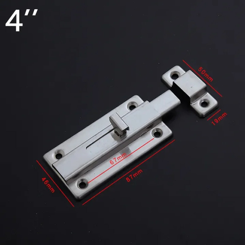 กลอนสับสแตนเลสแท้ กลอนประตู กลอนสับหน้าต่าง วัสดุหนา - รูปที่ 7