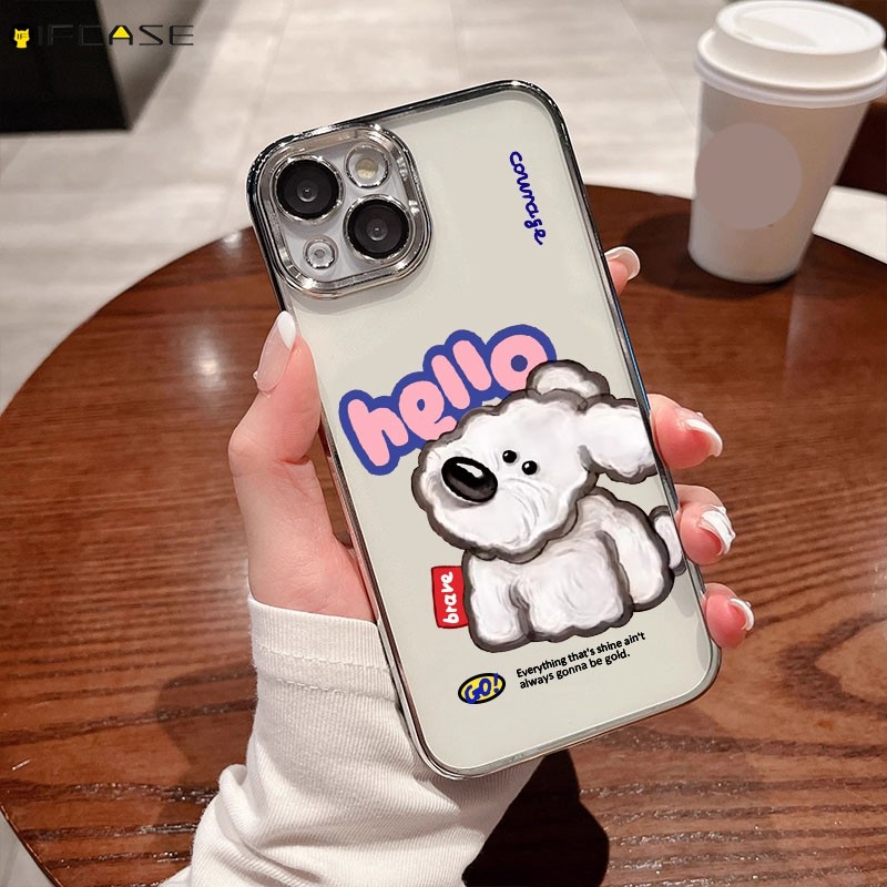 สําหรับ OPPO ค้นหา X8 X7 Ultra X6 X3 Pro Lite เคสโทรศัพท์น่ารัก West Highland White Terrier สุนัข Puppy Label การ์ตูนเงา Shining โปร่งใสซิลิโคนนุ่มกรณีปกหลัง