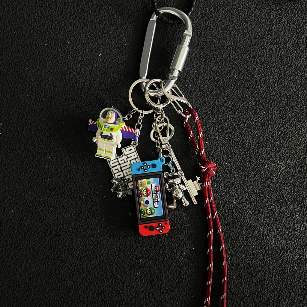 T Trendy Buzz Lightyear Korean Girlfriend Gift ins Style miu Series Bag Pendant พวงกุญแจอเนกประสงค์