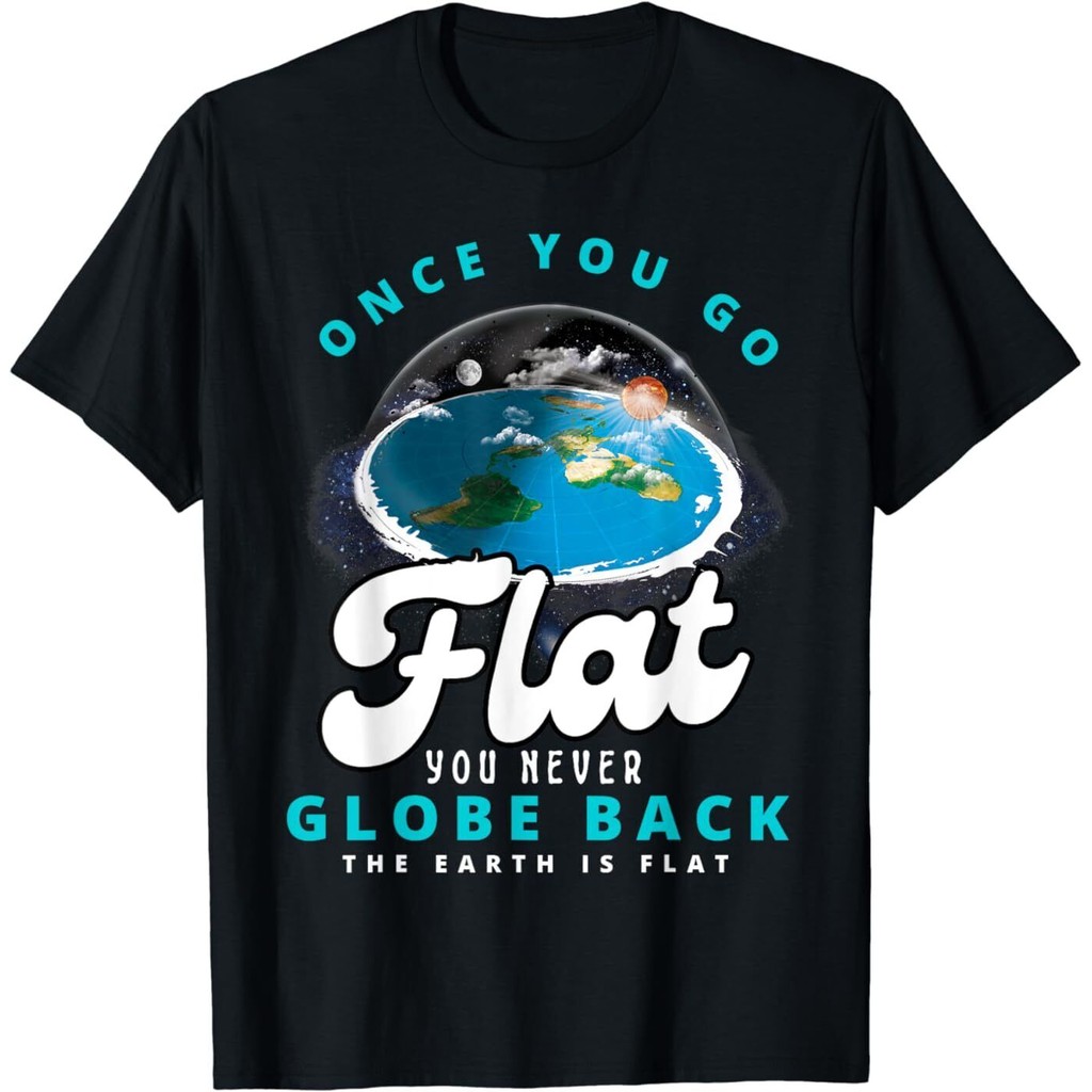 Flat Earth เสื้อยืด Flat Earth Is Flat Firmament Flat Earth