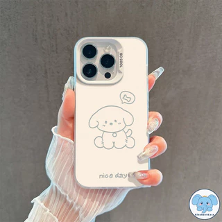 น่ารักลูกสุนัขลูกแมวคู่รักเข้ากันได้เคสไอโฟน 16 17 air 11 13 15 7 Plus 12 14 Pro Max XR X XS Max 16 7 14 8 Plus SE 2020