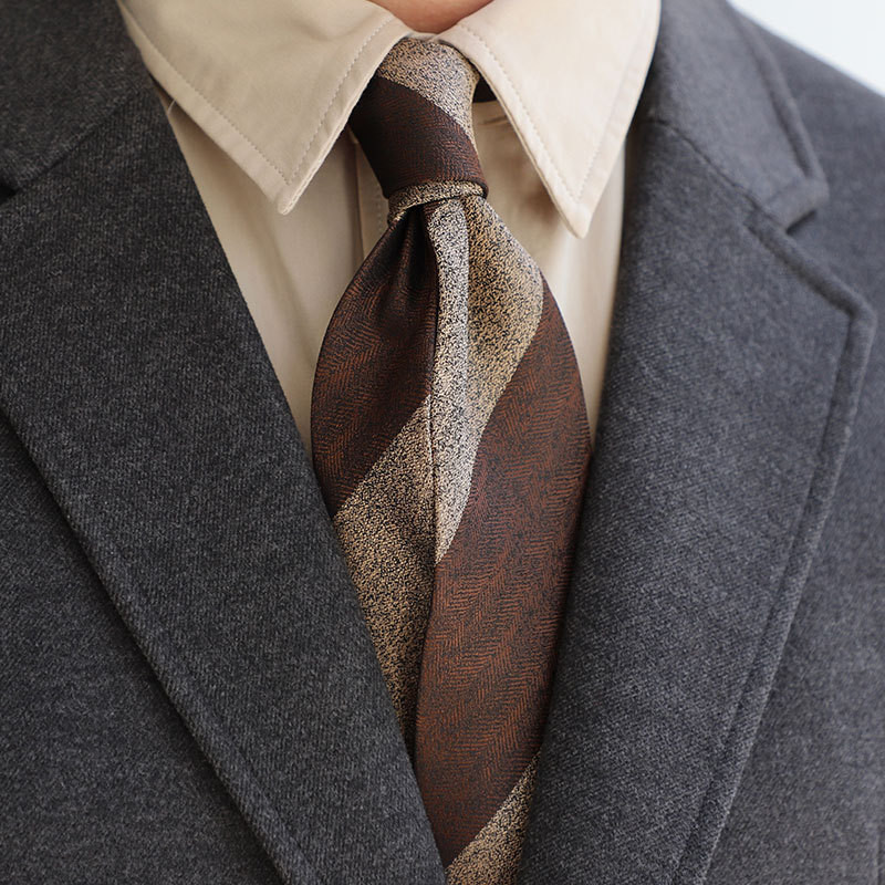 เน็คไทแฟชั่นโพลีเอสเตอร์ทอลายทแยง 8 ซม. สําหรับงานแต่งงานผูก