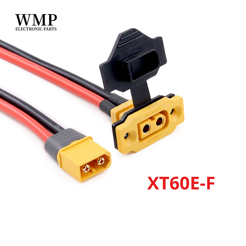 Amass XT60E-F หญิงปลั๊กขั้วต่อ Terminal ขนาดใหญ่ Current Gold/ทองเหลือง Ni Plated Connector แบตเตอรี่เชื่อมต่ออะแดปเตอร์สําหรับ DIY RC รุ่น