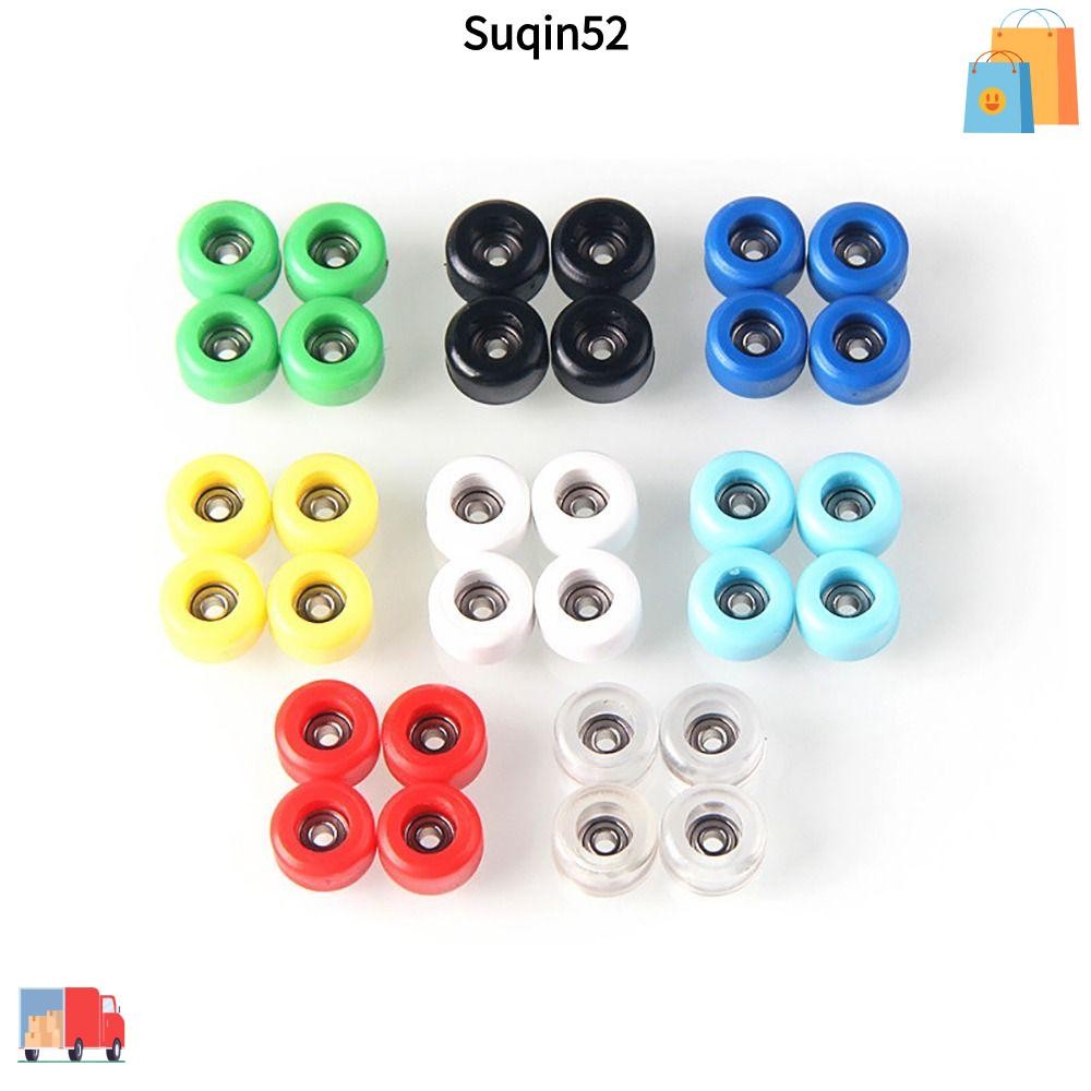Suqin52 1/4 ชิ้นแบริ่งล้อ, Professional PU + โลหะ Fingerboard ล้อ, CNC Mini ยูรีเทนนิ้วมือสเก็ตอุปกรณ์เสริม