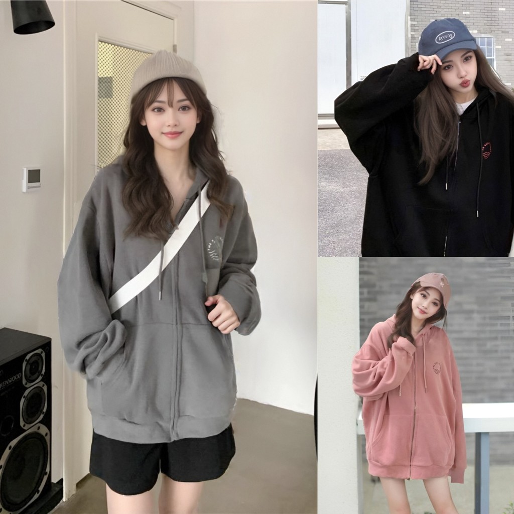 เสื้อฮู้ดแขนยาวทรงโอเวอร์ไซซ์สไตล์เกาหลี ที่ทำให้คุณดูเก๋ไก๋ในทุกวัน