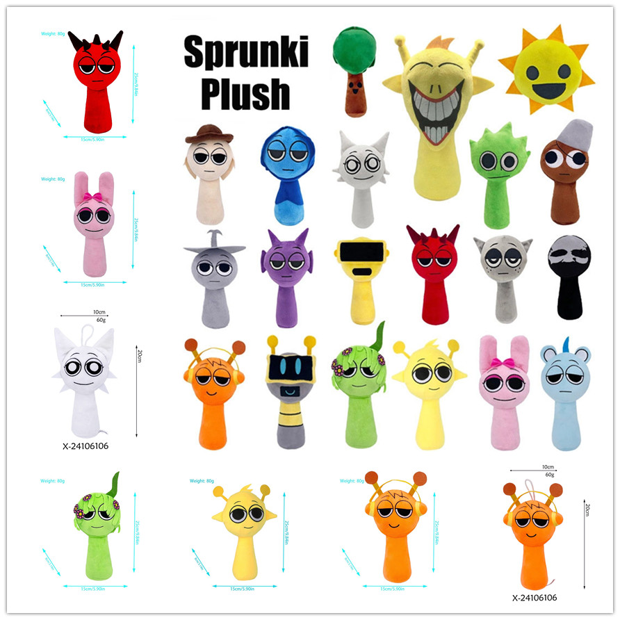 Sprunki ของเล่น Sprunki ตุ๊กตาตุ๊กตา 20/20 ซม.Sprunki Incredibox เกมรูปของเล่นของขวัญ