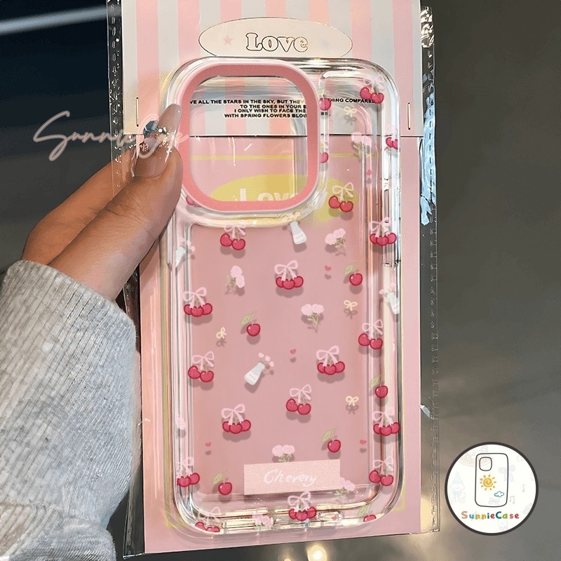 น่ารัก เชอร์รี่ สำหรับ Samsung A06 A05S A14 A02s A10s A13 A03s A03 A05 A55 A52 A11 A50 A51 A32 A30 A35 A15 A20 A12 เคส
