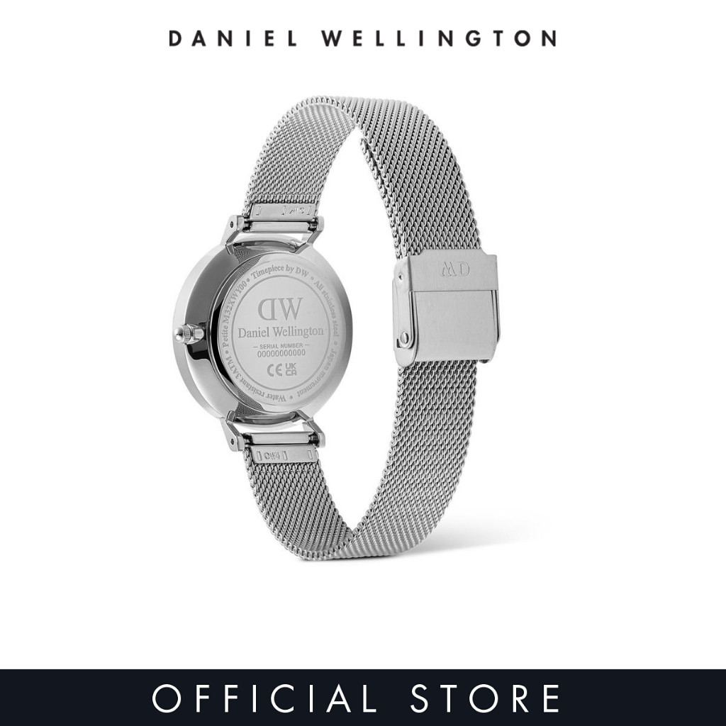 Daniel Wellington นาฬิกาข้อมือ Petite Lune 32mm Sterling Silver White - Moonphase Dial
