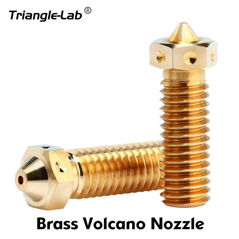 Trianglelab Top Quality Brass Volcano Nozzle For 3D Printers Hotend For Volcano Hotend M6 rapido hot
