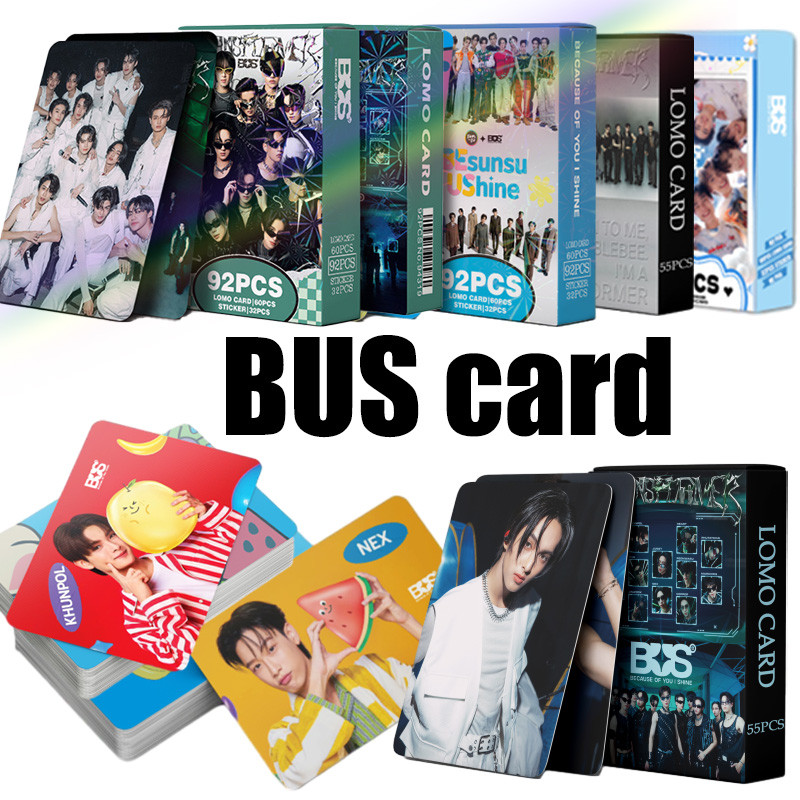 Photocard BUS เพราะคุณ I Shine Lomo Card พร้อมสติกเกอร์ 92 ชิ้น/กล่อง BUS การ์ด