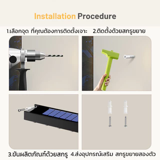 💡ไฟพลังงานแสงอาทิตย์ LED กันน้ําไฟป้าย โคมไฟพลังงานแสงอาทิตย์ระเบียงบันไดรั้วบ้านบรรยากาศแสง ตก แต่งสวน