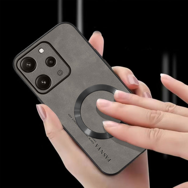 เคส ปลอก redmi 12 4G เคสโทรศัพท์ป้องกันการสั่นสะเทือนแหวนดูดแม่เหล็กฝาครอบป้องกันขอบนุ่มและฝาหลังกันลื่น ybpcxq