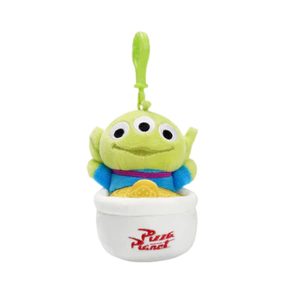 Disney Toy Story Alien น่ารัก Kawaii สามตา Boy Plush จี้กระเป๋านักเรียนกระเป๋าเป้สะพายหลังจี้พวงกุญแจตุ๊กตาของเล่นของขวัญวันเกิดของขวัญคริสต์มาส