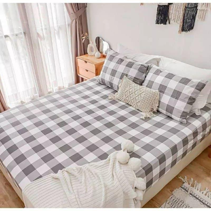 EMILY KOREA AESTTHETIC CARTOON MOTIF BED SHEETS FLOWER BED SHEETS 120, 160, 180 (ฟรีฝาครอบ PILLOW)