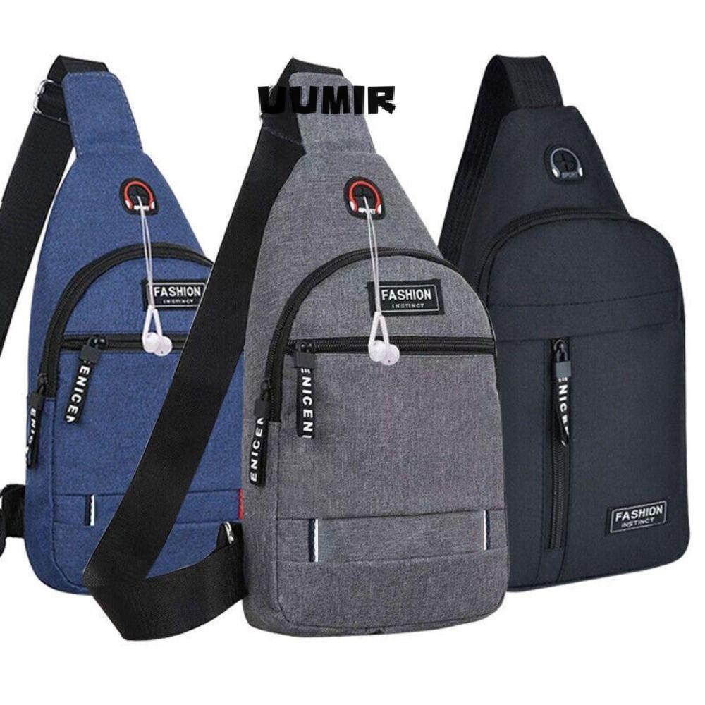 Uumir กระเป๋าสะพายไหล่ Messenger กระเป๋าเดินทางกลางแจ้ง Sport Sling Backpack
