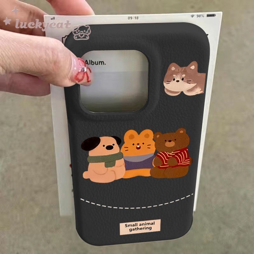 Iphone 16 15 14 13 12 11 Pro Max X Xr Xs Max 7 8 Plus SE2020 เคสโทรศัพท์สัตว์น่ารัก Gatherings ฝาหลังแบบนุ่ม