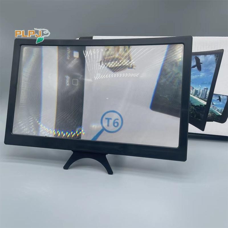 Plpj 12 นิ้วหน้าจอขนาดใหญ่ 3D HD เครื่องขยายเสียงหน้าจอโค้งโทรศัพท์มือถือแว่นขยายสมาร์ทโฟนวิดีโอเครื่องขยายเสียงขาตั้งผู้ถือใหม่ ราคา ถูกที่สุด ดีลบีเคเค แกลเลอรีภาพที่ 2