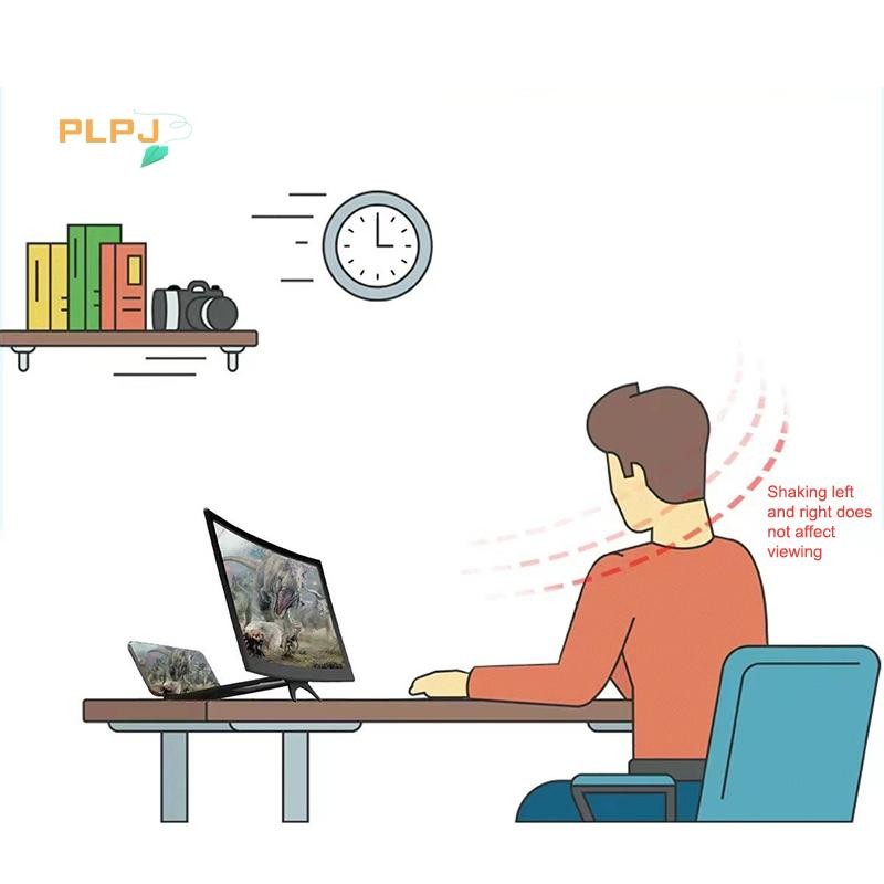 Plpj 12 นิ้วหน้าจอขนาดใหญ่ 3D HD เครื่องขยายเสียงหน้าจอโค้งโทรศัพท์มือถือแว่นขยายสมาร์ทโฟนวิดีโอเครื่องขยายเสียงขาตั้งผู้ถือใหม่ ราคา ถูกที่สุด ดีลบีเคเค แกลเลอรีภาพที่ 9