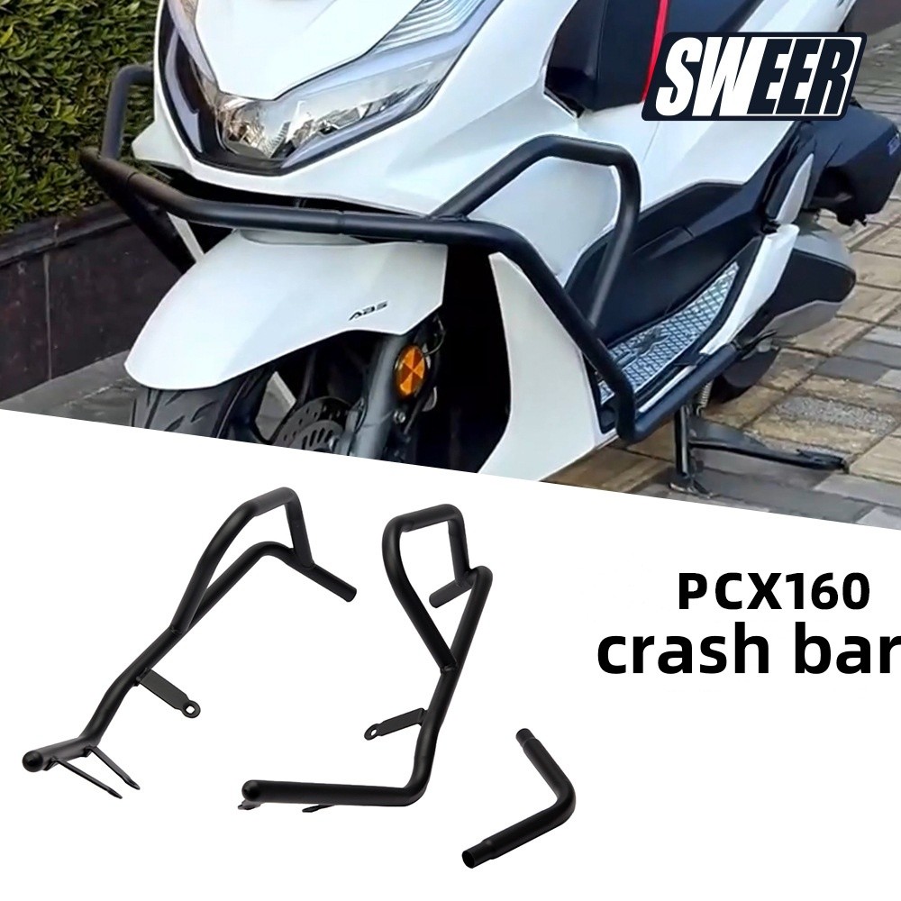 สําหรับhonda PCX 160 สกู๊ตเตอร์Crash Bar Guardกันชนอุปกรณ์เสริมรถจักรยานยนต์Slider Protector Crashba