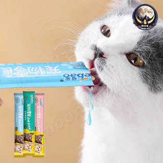 ขนมเเมวเลีย 50/100 ซอง อาหารแมวเลีย ขนมทาสแมว แสนอร่อย รสชาติอร่อยถูกใจน้องแมว
