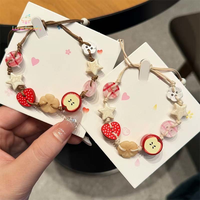 COD💖น่ารัก, แอปเปิ้ล, สวรรค์, กำไล, เฉพาะกลุ่ม, หัวใจของสาว, กำไล, ง่าย, อเนกประสงค์, กำไล-Lune