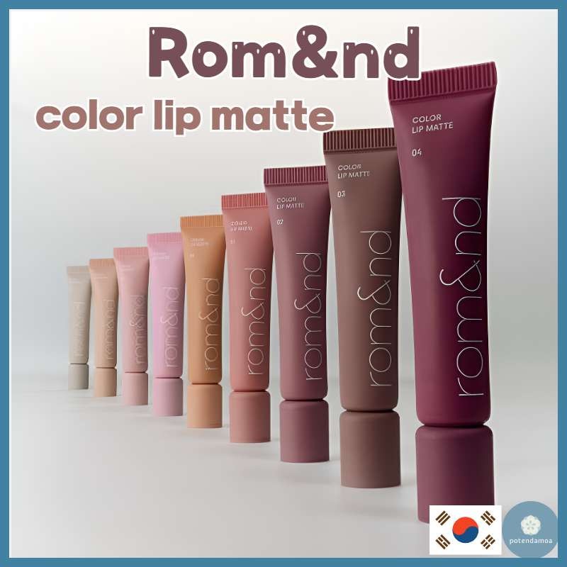 [rom&nd] รอม&Nd color lip matte Olive Young/ 8 ประเภท