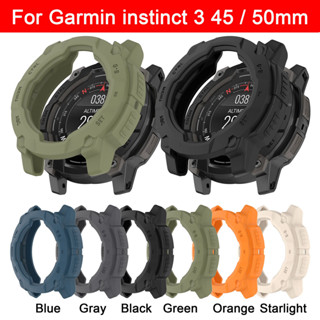 เคสซิลิโคนเหลวสําหรับ Garmin instinct 3 50 มม.45 มม.AMOLED พ…