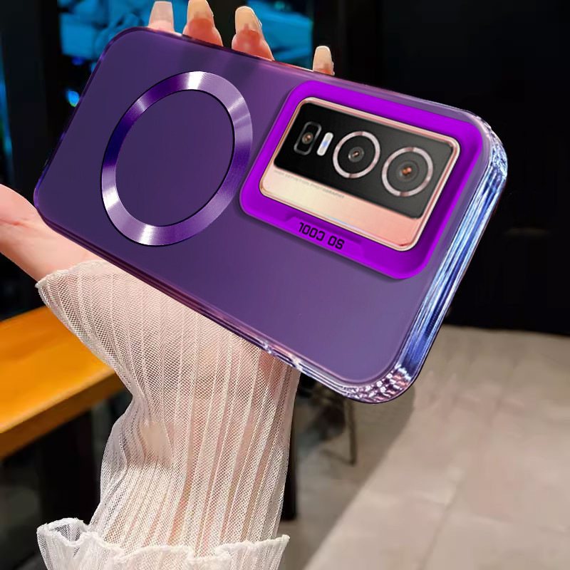 ปลอกสําหรับ VIVO Y76 5G แม่เหล็กไร้สายสีเงินเคสโทรศัพท์ดีไซน์ใหม่ SJSFDDR - รูปที่ 3