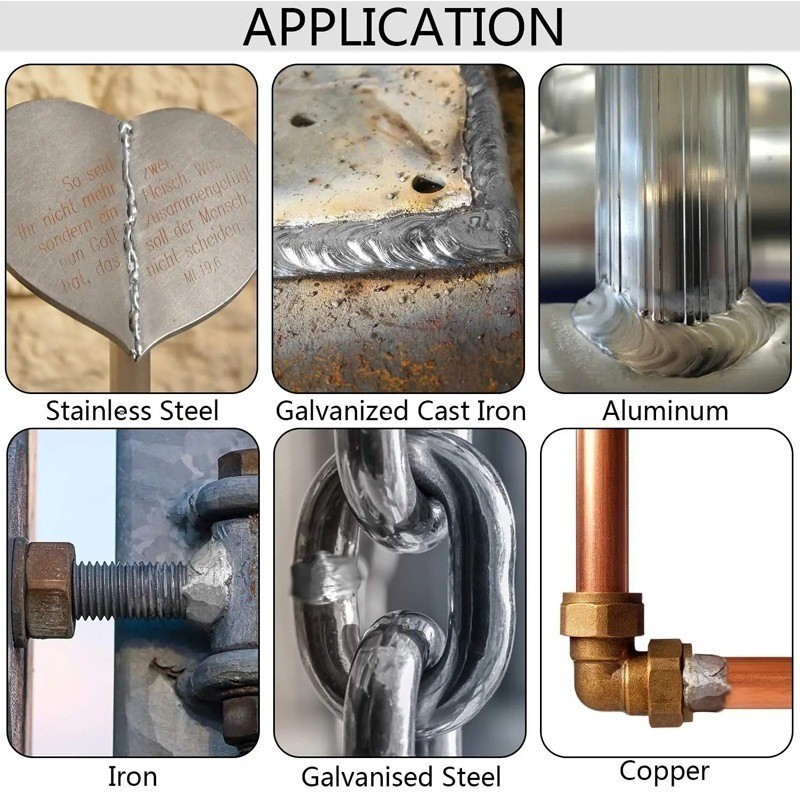 ลวดเชื่อมอลูมิเนียมสากล / ลวดเชื่อมละลายง่ายอุณหภูมิต่ํา / เครื่องมือซ่อมแซมเหล็กทองแดงอเนกประสงค์ - รูปที่ 4