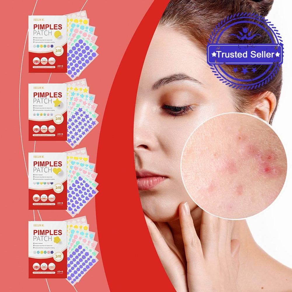 240patchs แคปซูลที่มีสีสัน Heart Acne Patch คอนซีลเลอร์ Mild Acne Patch สิวปาก Lighten I4d3