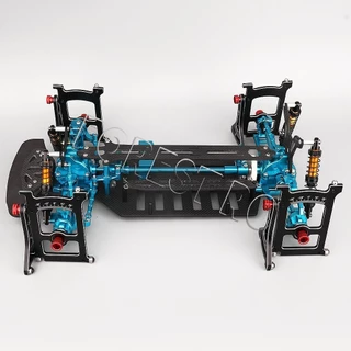 รายละเอียดงานอดิเรก RC อลูมิเนียม Off Road Buggy แชสซี Setup ระบบปรับไม้บรรทัดชุดสําหรับ 1/10 RC Crawler Rally รถบรรทุกสั้นเครื่องมือ
