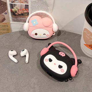 Meileti Kulomi ซิลิโคน สําหรับ AirPods 4 AirPods Pro AirPods Pro2 3/2/1 รุ่นหูฟังไร้สายบลูทูธปลอก