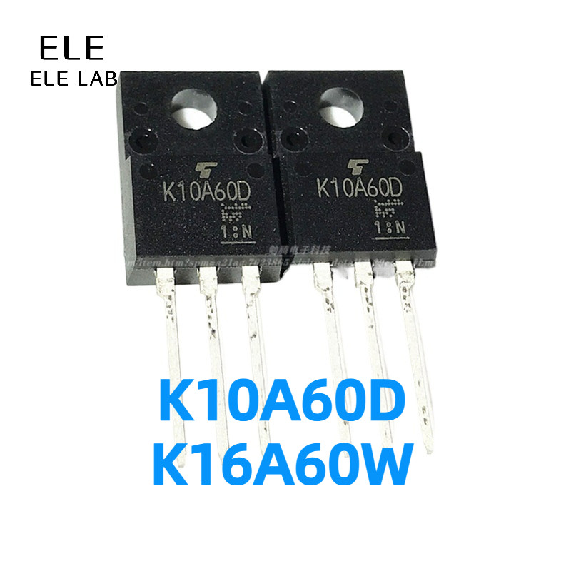 5/2 ชิ้น Original K10A60D K16A60W TO-220F MOSFET Power ทรานซิสเตอร์สําหรับอินเวอร์เตอร์ใหม่
