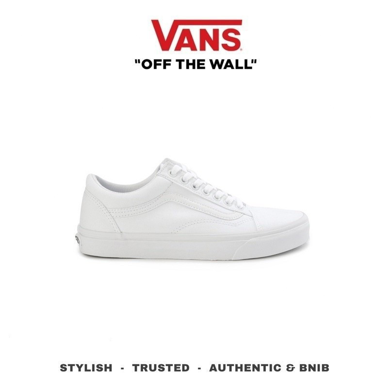 รองเท้าผ้าใบ Vans Old Skool Classic สีขาวแท้ รุ่นออริจินัล