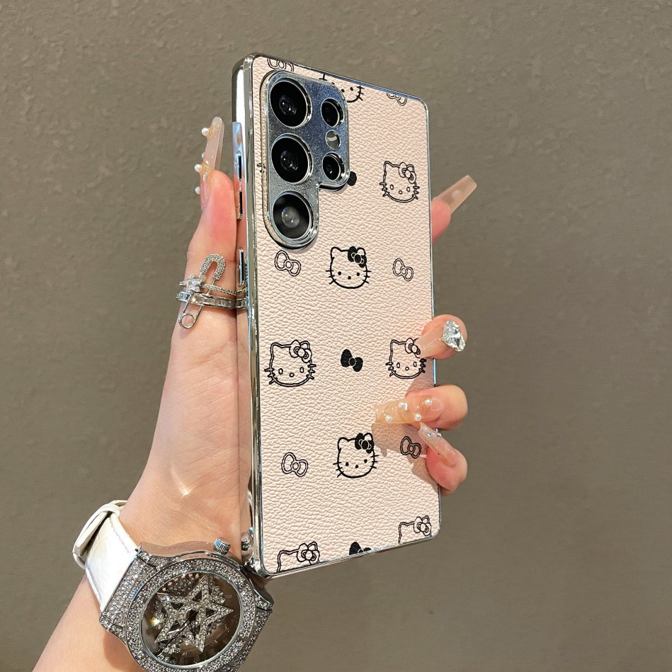 SAMSUNG A06 5G Hello Kitty Softเคสโทรศัพท์สําหรับSamsung Galaxy S25 S24 S23 Ultra Plus FE A56 A55 A54 A53 A36 A35 A34 A16 A15 A14 A06 น่ารักน่ารักของขวัญสําหรับสาวสุภาพสตรี