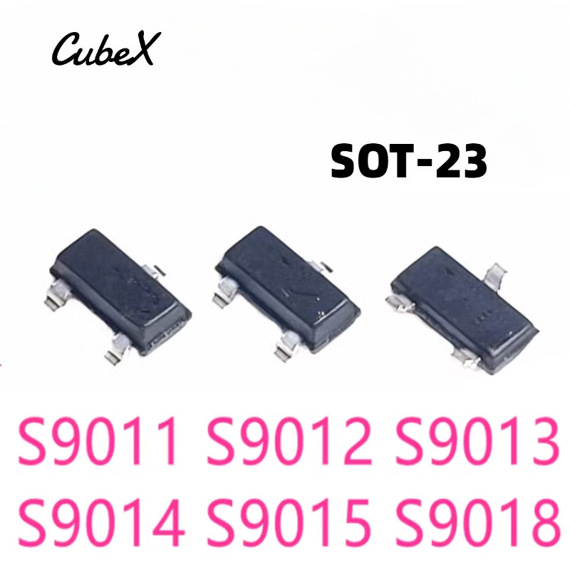 100/50 ชิ้น Original SMD ทรานซิสเตอร์ S9012 2T1 S9013 J3 S9014 J6 S9015 M6 S9018‌ J8 SOT-23